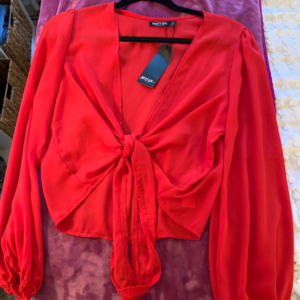 Red Nasty Gal top